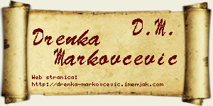 Drenka Markovčević vizit kartica